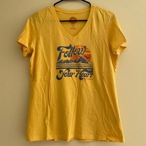 Life is Good Yellow Tee